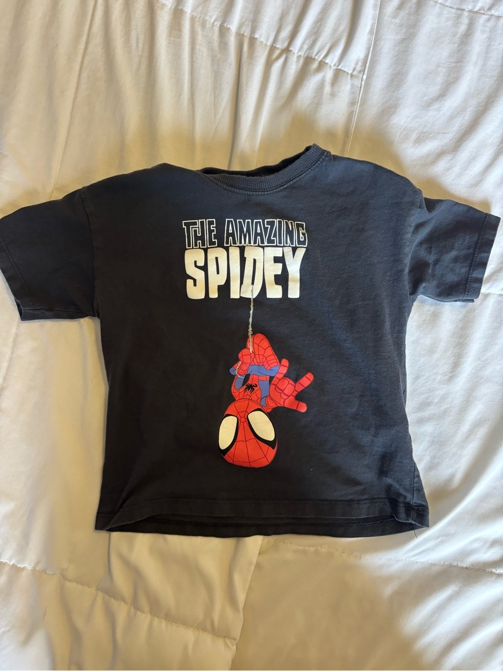 Zara Kids Black 'The Amazing Spidey' Graphic Tee